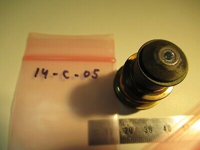 ANTIQUE BRASS OBJECTIVE BAUSCH LOMB 4mm OPTICS MICROSCOPE as pictured &14-C-05