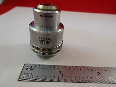 MICROSCOPE PART OBJECTIVE 10X LEITZ GERMANY OPTICS AS IS BIN#R2-C-10