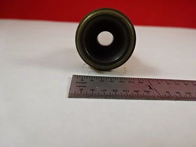 MICROSCOPE PART ANTIQUE BRASS OBJECTIVE SPENCER 10X BUFFALO OPTICS AS IS N5-A-13