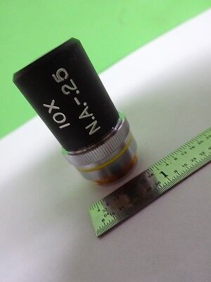 MICROSCOPE PART OBJECTIVE NIKON 10X OPTICS AS IS BIN#72-31