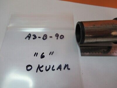 ANTIQUE BRASS EYEPIECE COMPENS OKULAR "6" MICROSCOPE PART AS PICTURED &A3-B-90