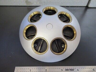 LEICA DMRB GERMANY NOSEPIECE 7 POS. MICROSCOPE PART OPTICS AS PICTURED &A7-A-40