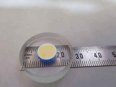 HP FUSED SILICA COATED FLAT LENS LASER OPTICS AS PICTURED &Z9-A-68