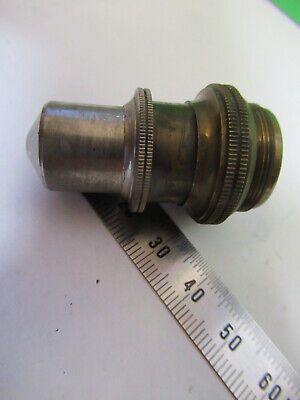 ANTIQUE BRASS BAUSCH LOMB OBJECTIVE MICROSCOPE PART OPTICS AS PICTURED &z9-a-107