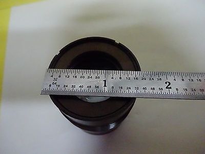 MICROSCOPE PART LENS ASSEMBLY BRASS MOUNTED  OPTICS #X1-56