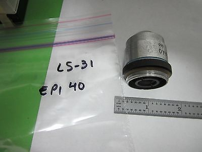 MICROSCOPE PART OBJECTIVE NIKON EPI 40X OPTICS AS IS BIN#L5-31