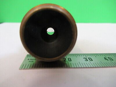 ANTIQUE BAUSCH LOMB BRASS 4mm OBJECTIVE MICROSCOPE PART AS PICTURED &Z1-A-28