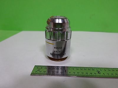 MICROSCOPE PART OBJECTIVE OLYMPUS MSPLAN 10X OPTICS AS IS BIN#72-M-19i