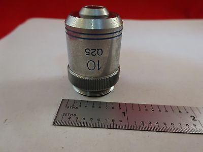 MICROSCOPE PART OBJECTIVE SWIFT 10X OPTICS AS IS BIN#N2-E-12