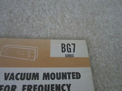 VINTAGE BROCHURE LEAFLET BLILEY BG7 60's 503A QUARTZ CRYSTAL FREQUENCY CONTROL