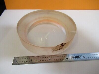 OPTICAL MIL SPEC HUGE LENS PLANO CONCAVE THICK GLASS OPTICS AS PICTURED FT-6-206