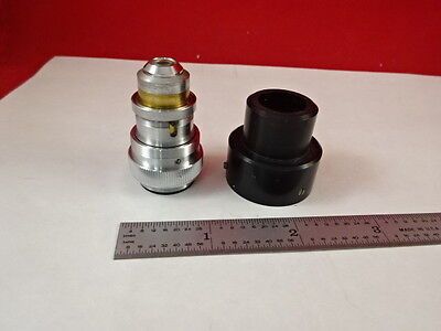 MICROSCOPE PART OBJECTIVE NIKON UNKNOWN OPTICS AS IS #S4-A-08