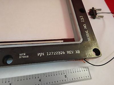 OPTICAL LARGE HEATED DISPLAY GLASS PANEL  LASER OPTICS AS IS BIN#Q7-C-08