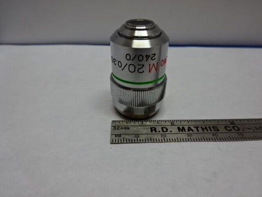 MICROSCOPE PART UNITRON JAPAN OBJECTIVE LWD M 20X INFINITY OPTICS AS IS #84-33