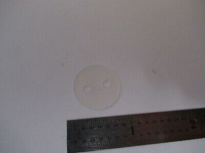 OPTICAL GLASS PREFORM FROSTED HOLED OPTICS   AS PICTURED &F4-A-60