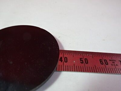 OPTICAL OPAQUE BLACK FILTER GLASS OPTICS AS IS &51-A-66