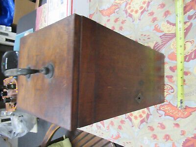 ANTIQUE EMPTY WOOD CASE SEIBERT 1880's MICROSCOPE PART AS PICTURED &TB-5