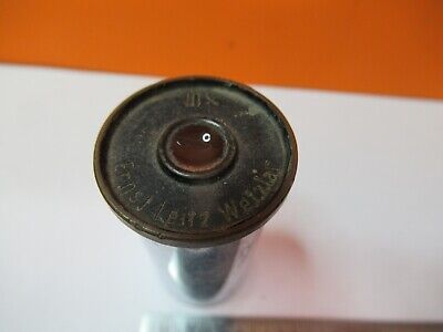 ANTIQUE ERNST LEITZ WETZLAR EYEPIECE 10X LONG MICROSCOPE AS PICTURED &A3-B-86