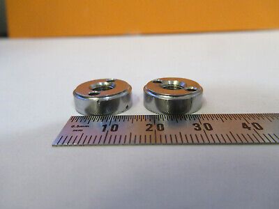 ANTIQUE SPENCER SET of SPANNER NUTS STAGE MICROSCOPE PART AS PICTURED P6-A-94