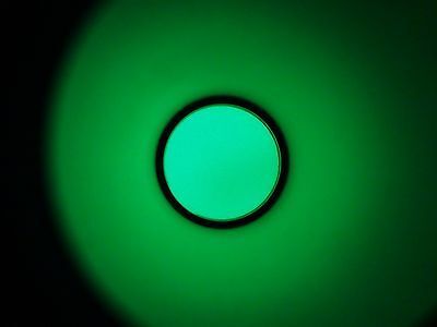 MICROSCOPE PART EYEPIECE NIKON DETECT JAPAN GREEN FILTER OPTICS AS IS BN#L3-E-24