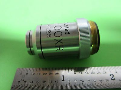 MICROSCOPE OPTICS PART UNITRON JAPAN OBJECTIVE 100X OIL  BIN#4T