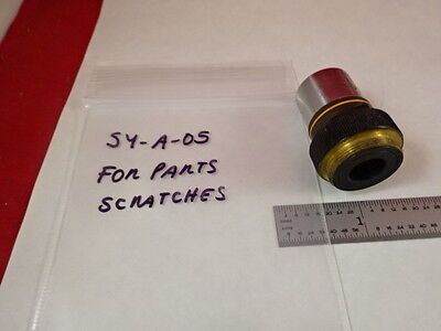 FOR PARTS MICROSCOPE PART OLYMPUS OBJECTIVE M10 scratch OPTICS AS IS BIN#S4-A-05