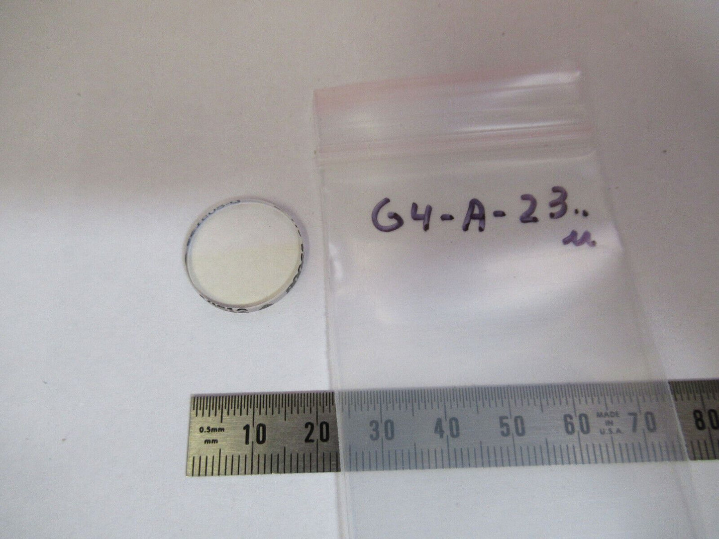 OPTICAL FLAT LENS COATED PRO OPTICS AS PICTURED G4-A-23