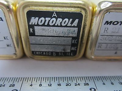 LOT 6 EA MOTOROLA QUARTZ CRYSTAL FREQUENCY CONTROL RADIO AS IS BIN#K6-06