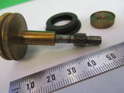 SPENCER ANTIQUE  BRASS  PIECES KNOB MICROSCOPE PART AS PICTURED &R7-B-21x