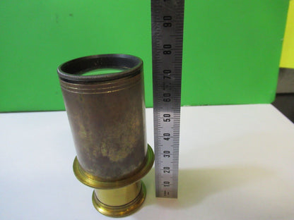 ANTIQUE BRASS HENRY CROUCH LONDON EYEPIECE LENS MICROSCOPE AS PICTURED &22-A-12