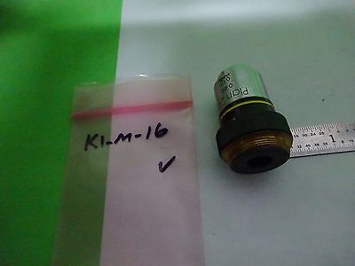 MICROSCOPE PART OBJECTIVE PLAN 20X OLYMPUS JAPAN OPTICS AS IS BIN#K1-M-16