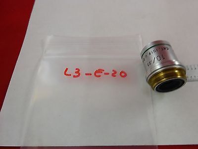 MICROSCOPE PART OBJECTIVE AO CAT 1019 10X AMERICAN OPTICS ACHRO AS IS BN#L3-E-20