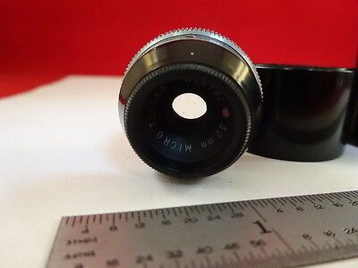 MICROSCOPE PART TESSAR BAUSCH LOMB OBJECTIVE LENS 32 mm OPTICS AS IS #Y7-H-93