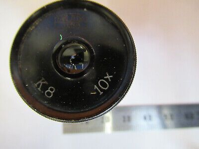 ANTIQUE ZEISS GERMANY EYEPIECE K8 10X OKULAR MICROSCOPE PART AS PICTURED P9-A-46