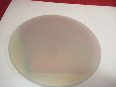 OPTICAL GLASS PLATE ROUND TRANSLUCENT OPALESCENCE OPTICS AS PICTURED &FT-6-73