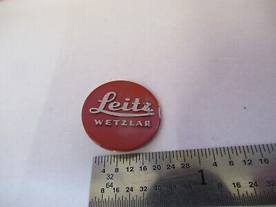 LEITZ WETZLAR GERMANY ALUMINUM LOGO MICROSCOPE PART AS PICTURED &5K-A-36