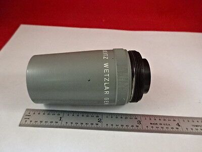 MICROSCOPE PART LEITZ WETZLAR GERMANY 5:1 OBJECTIVE LENS OPTICS AS IS B#AD-12