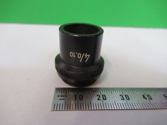 WILD HEERBRUGG  SWISS 4X OBJECTIVE MICROSCOPE PART OPTICS AS PICTURED &Z1-A-222