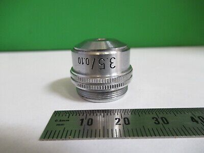 LEITZ WETZLAR OBJECTIVE 3.5X /170 OPTICS MICROSCOPE PART as pictured R9-A-18