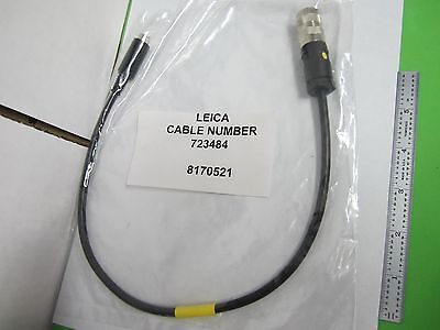 MICROSCOPE PART LEICA CABLE 723484 FOR CAMERA VIDEO OPTICS BIN#P6-04