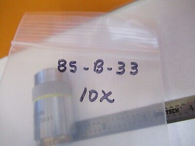 LEITZ GERMANY OBJECTIVE 10X /160 MICROSCOPE PART OPTICS AS PICTURED &85-B-33