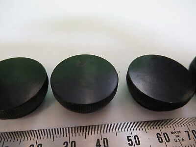 WILD HEERBRUGH PLASTIC CAPS LOT OBJECTIVE MICROSCOPE PART AS PICTURED &A9-B-36