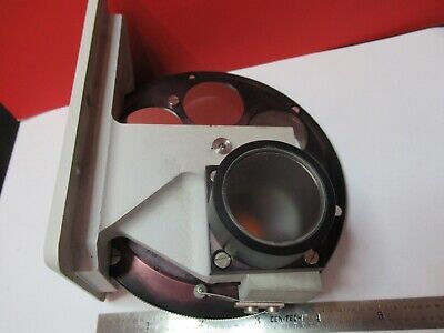 LEICA GERMANY FILTER TURRET OPTICS MICROSCOPE PART AS PICTURED &Q1-A-67