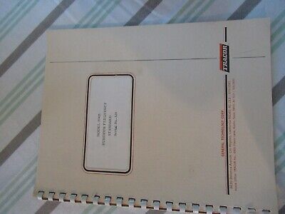 COLLECTABLE RARE TRACOR 304B RUBIDIUM FREQUENCY STANDARD MANUAL &BIBLI