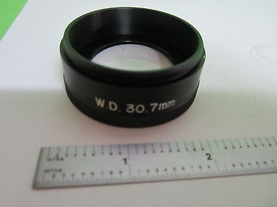 MICROSCOPE PART STEREO OBJECTIVE 2X LENS OPTICS AS IS BIN#T2-08