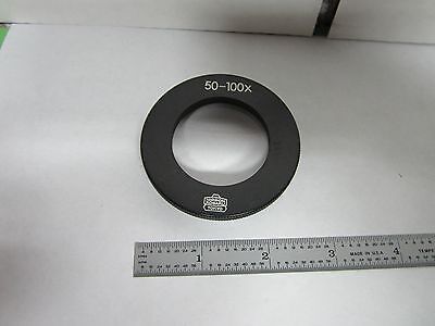 MICROSCOPE LENS NIPPON KOGAKU NIKON 50-100X OPTICS AS IS BIN#L5-08