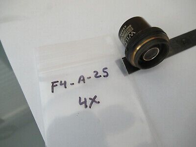 WILD M11 SWISS HEERBRUGG OBJECTIVE 4X LENS MICROSCOPE PART AS PICTURED &F4-A-25