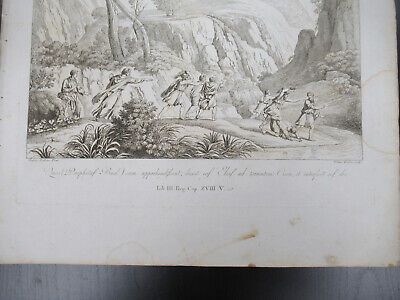 ANTIQUE ETCHING ITALIA ROME CIRCA 1810 GASPARD DUGHET PIETRO PARBONI AS PIC ii