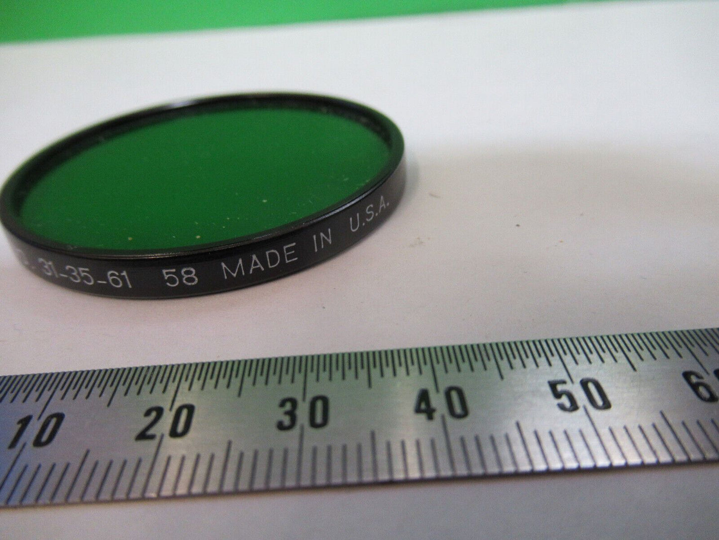 NICE  BAUSCH LOMB 31-35-61 GREEN FILTER MICROSCOPE PART AS PICTURED #W9-A-30