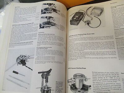 ORIGINAL BOOKLET LEITZ WETZLAR GERMANY POLARIZING MICROSCOPE PART AS PICTURED W3